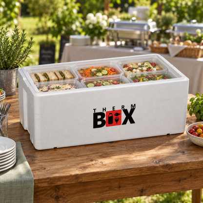 THERM BOX 67WL Styroporbox 67 Liter Innen 73,8x33,8x27,8cm Wandstärke: 3cm