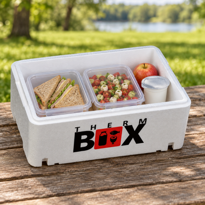 THERM BOX 18WL Styroporbox 18 Liter Innen 45,8x25,8x15,6cm Wandstärke: 2,1cm