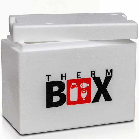 THERM BOX 7WH Styroporbox 7 Liter Innen 28x12x21cm Wandstärke: 3cm